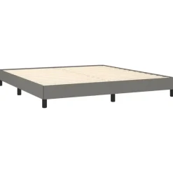 vidaXL - Bed frame zonder matras - Donkergrijs - Stof - 160x200 cm Sale