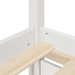 vidaXL - Bed met hoofdbord en lades - Wit - Massief grenenhout - 140x200 cm Hot