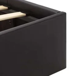 vidaXL - Bed met opbergruimte en LED - Zwart - Kunstleer - 160x200 cm Hot