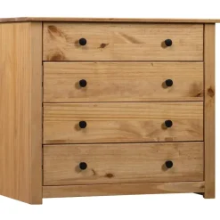 vidaXL - Bijzetkast - Bruin - Grenenhout Online