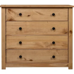 vidaXL - Bijzetkast - Bruin - Grenenhout Online