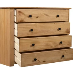 vidaXL - Bijzetkast - Bruin - Grenenhout Online