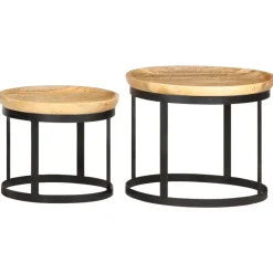 vidaXL - Bijzettafel - Bruin - Hout Sale