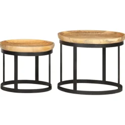 vidaXL - Bijzettafel - Bruin - Hout Sale