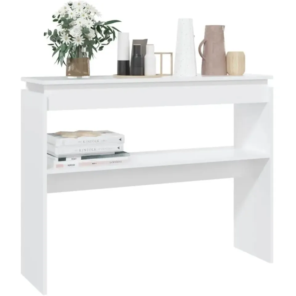 vidaXL - Bijzettafel - Wit - Bewerkt hout Hot