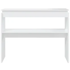 vidaXL - Bijzettafel - Wit - Bewerkt hout Hot