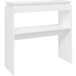 vidaXL - Bijzettafel - Wit - Bewerkt hout Hot