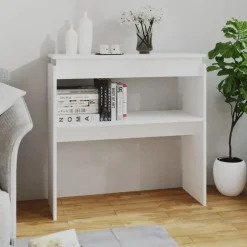 vidaXL - Bijzettafel - Wit - Bewerkt hout Hot