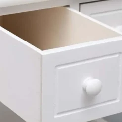 vidaXL - Bijzettafel - Wit - Hout Outlet