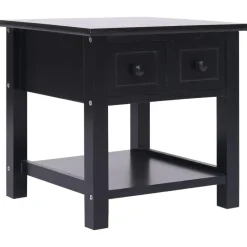 vidaXL - Bijzettafel - Zwart - Hout Online