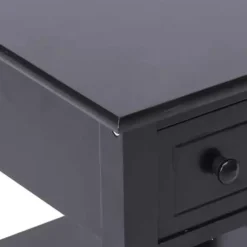 vidaXL - Bijzettafel - Zwart - Hout Online