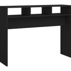 vidaXL - Bijzettafel - Zwart - Bewerkt hout Discount