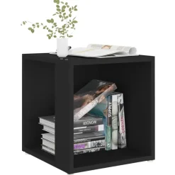 vidaXL - Bijzettafel - Zwart - Bewerkt hout - 33 x 33 x 34.5 cm Sale