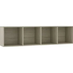 vidaXL - Boekenkast - Bruin - Bewerkt hout Online