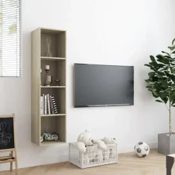 vidaXL - Boekenkast - Bruin - Bewerkt hout Online