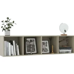 vidaXL - Boekenkast - Bruin - Bewerkt hout Online