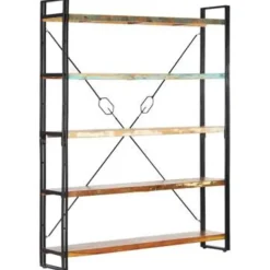 vidaXL - Boekenkast - Bruin - Gerecycled hout Clearance