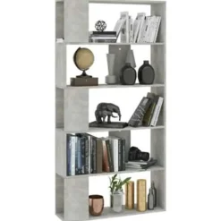 vidaXL - Boekenkast - Grijs - Bewerkt hout Hot