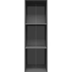 vidaXL - Boekenkast - Grijs - Bewerkt hout Sale