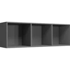 vidaXL - Boekenkast - Grijs - Bewerkt hout Sale