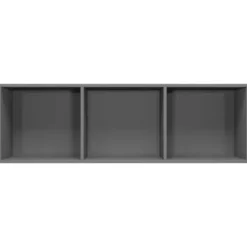 vidaXL - Boekenkast - Grijs - Bewerkt hout Sale