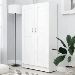 vidaXL - Boekenkast - Wit - Bewerkt hout Online