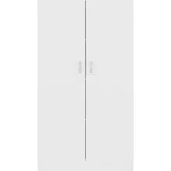 vidaXL - Boekenkast - Wit - Bewerkt hout Online