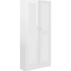 vidaXL - Boekenkast - Wit - Bewerkt hout Online