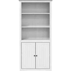 vidaXL - Boekenkast - Wit - Grenenhout Hot