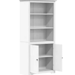 vidaXL - Boekenkast - Wit - Grenenhout Hot