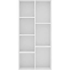 vidaXL - Boekenkast - Wit - Bewerkt hout Outlet