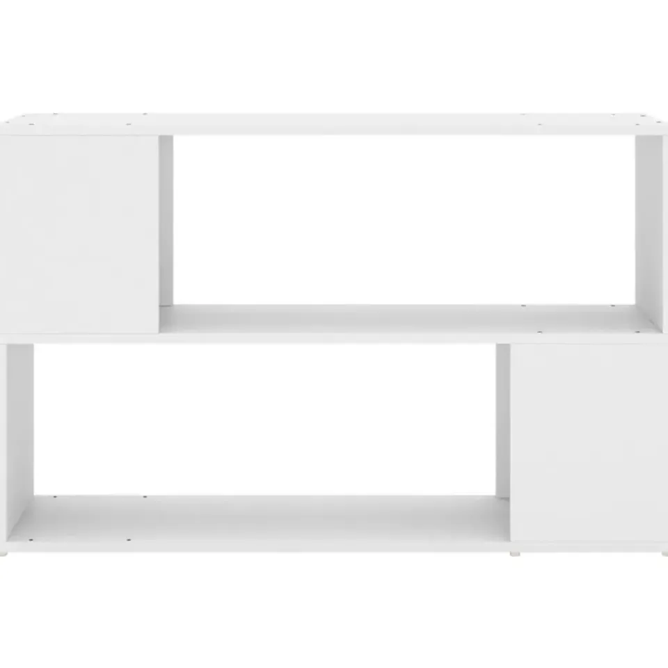 vidaXL - Boekenkast - Wit - Bewerkt hout - 100 x 24 x 63 cm Clearance