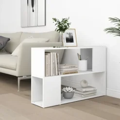 vidaXL - Boekenkast - Wit - Bewerkt hout - 100 x 24 x 63 cm Clearance