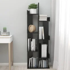 vidaXL - Boekenkast - Zwart - Bewerkt hout Discount