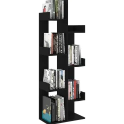 vidaXL - Boekenkast - Zwart - Bewerkt hout Discount