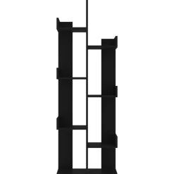 vidaXL - Boekenkast - Zwart - Bewerkt hout Discount