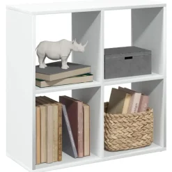 vidaXL - Boekenkast met 4 open vakken voor woonkamers - Wit -69.5x29x69.5 cm Best