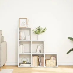 vidaXL - Boekenkast met 10 open vakken voor woonkamers - Wit - 99x29x99 cm Outlet