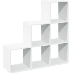 vidaXL - Boekenkast met 10 open vakken voor woonkamers - Wit - 99x29x99 cm Outlet