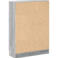 vidaXL - Boekenkast met 2 plakken en 2 deuren - Grijs sonoma - 82.5x30.5x115 cm Online