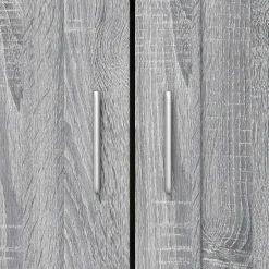 vidaXL - Boekenkast met 2 plakken en 2 deuren - Grijs sonoma - 82.5x30.5x115 cm Online