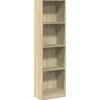 vidaXL - Boekenkast met 4 vakken - Sonoma eiken - Bewerkt hout - 40x24x143 cm Hot