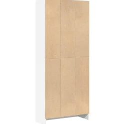 vidaXL - Boekenkast met 4 vakken voor kantoor - Wit - Hout - 60x24x143 cm New