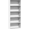 vidaXL - Boekenkast met 5 vakken voor kantoor - Wit - Hout - 80x30x189 cm New