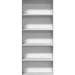 vidaXL - Boekenkast met 5 vakken voor kantoor - Wit - Hout - 80x30x189 cm New