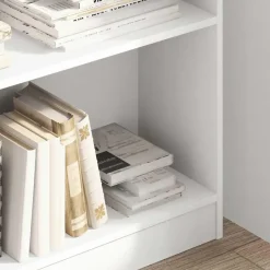 vidaXL - Boekenkast met 3 vakken - Wit - Bewerkt hout - 80x24x109 cm Best