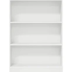 vidaXL - Boekenkast met 3 vakken - Wit - Bewerkt hout - 80x24x109 cm Best