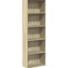 vidaXL - Boekenkast met 5 vakken voor woonkamers - Sonoma eiken - 60x30x189 cm New