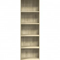 vidaXL - Boekenkast met 5 vakken voor woonkamers - Sonoma eiken - 60x30x189 cm New