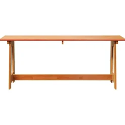 vidaXL - Buitenenbank - Naturel - Massief acaciahout - 119x35x47 cm Clearance